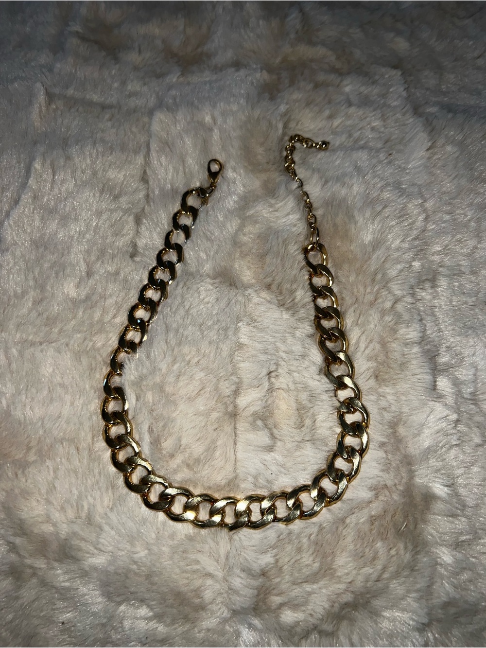 Gold Chain Link Necklace - Women's Fashion Jewelry